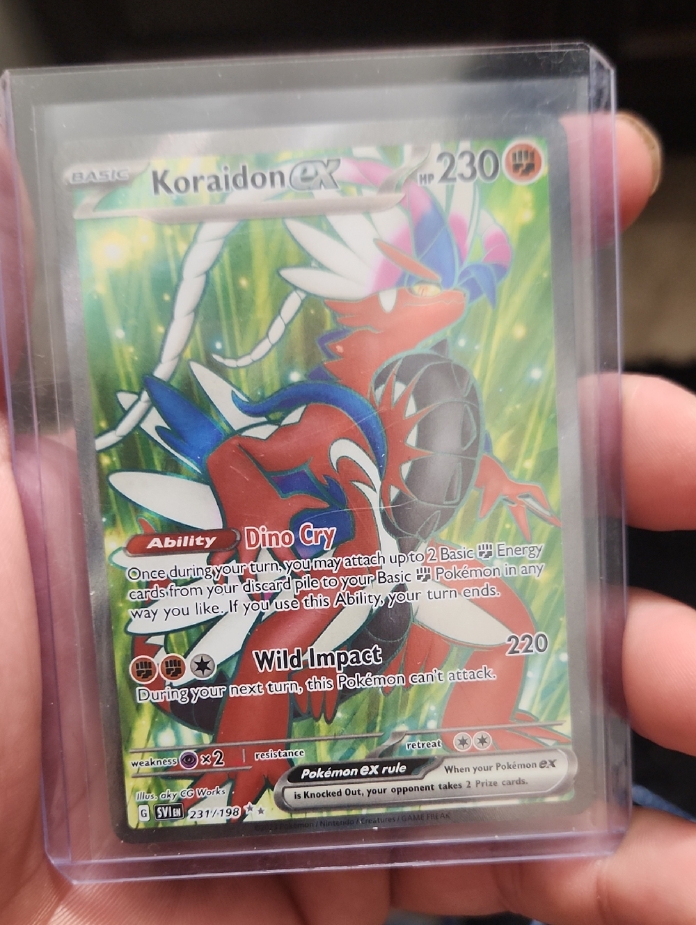 Koraidon EX - 231/198 - Full Art / Secret Rare - Scarlet & Violet - Pokémon